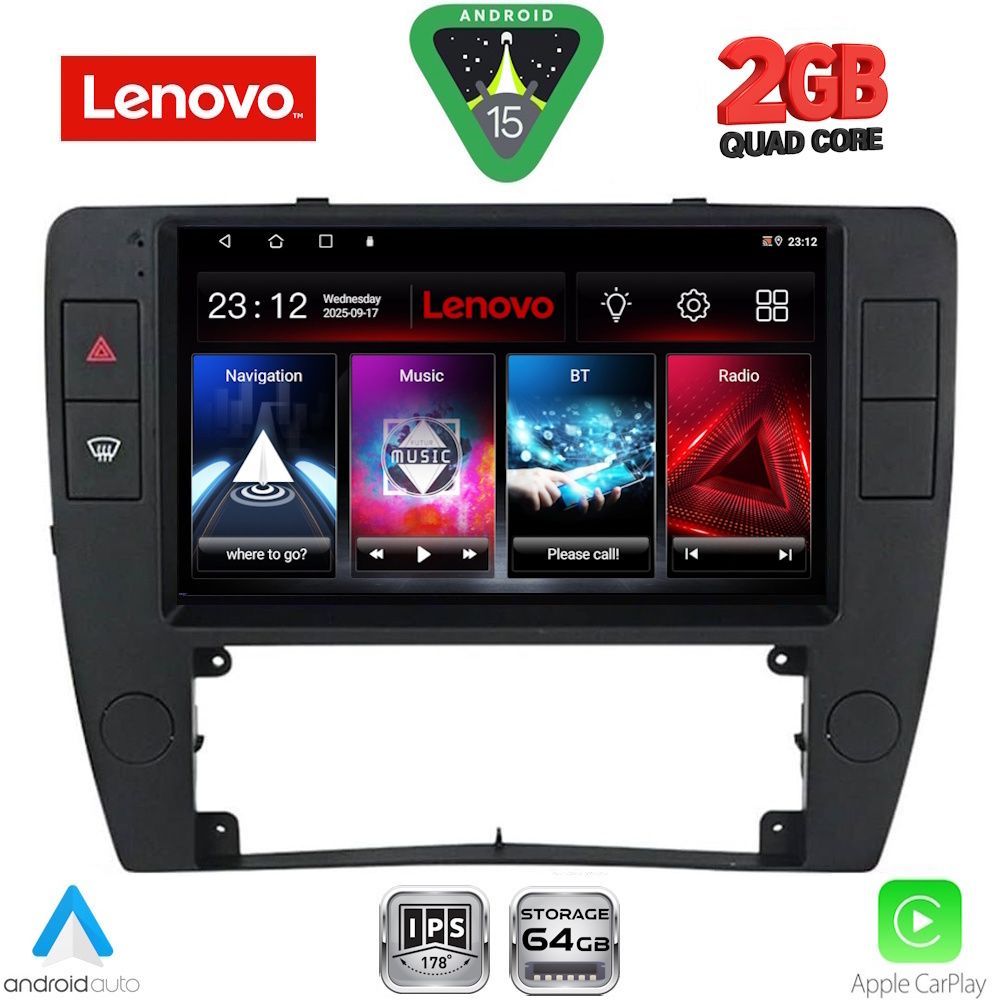 Βλησαρούλης Car Center - LENOVO LVD 2749_CPA  (9inc) MULTIMEDIA TABLET for VW PASSAT mod. 2000-2005