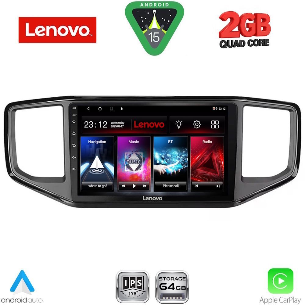 Βλησαρούλης Car Center - LENOVO LVD 2754_CPA (9inc) MULTIMEDIA TABLET for VW AMAROK mod. 2017-2022