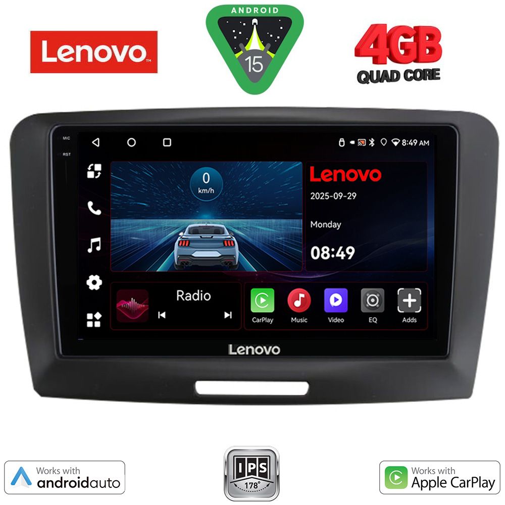Βλησαρούλης Car Center - LENOVO LVE 8604A_CPAA (9inc) MULTIMEDIA TABLET for SKODA SUPERB mod. 2008-2015