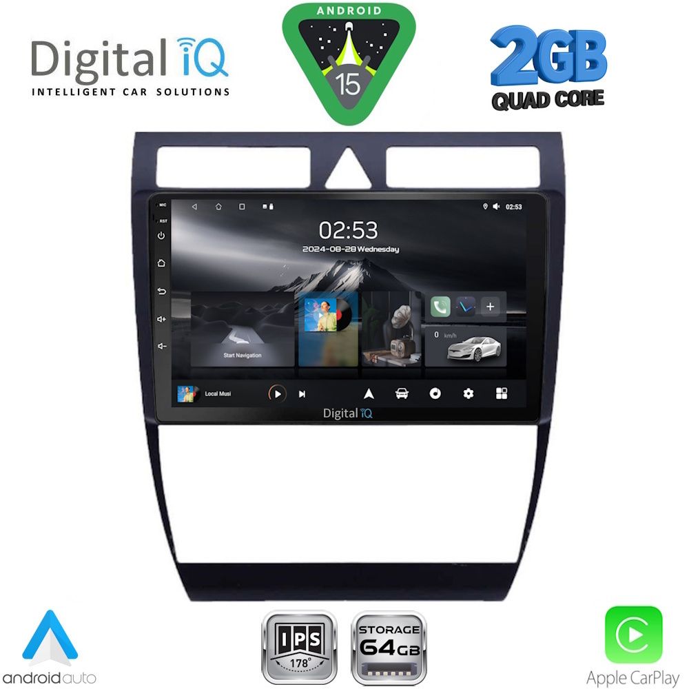 Βλησαρούλης Car Center - DIGITAL IQ RSD 1006_CPA (9inc) MULTIMEDIA TABLET for AUDI A6 mod. 1998-2005