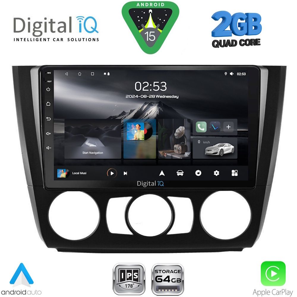 Βλησαρούλης Car Center - DIGITAL IQ RSD 1040_CPA A/C (9inc) MULTIMEDIA TABLET for BMW S.1  E81-82-87-88 mod. 2004-2013