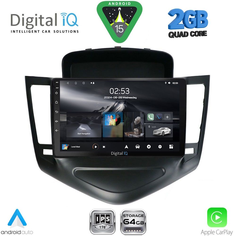 Βλησαρούλης Car Center - DIGITAL IQ RSD 1076_CPA (9inc) MULTIMEDIA TABLET for CHEVROLET CRUZE mod. 2008-2012
