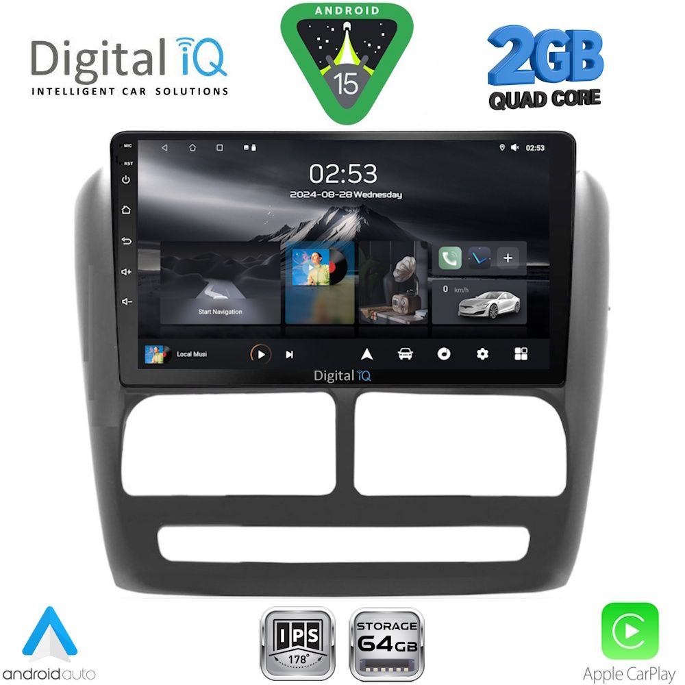 Βλησαρούλης Car Center - DIGITAL IQ RSD 1137_CPA (9inc) MULTIMEDIA TABLET for FIAT DOBLO mod. 2010-2015