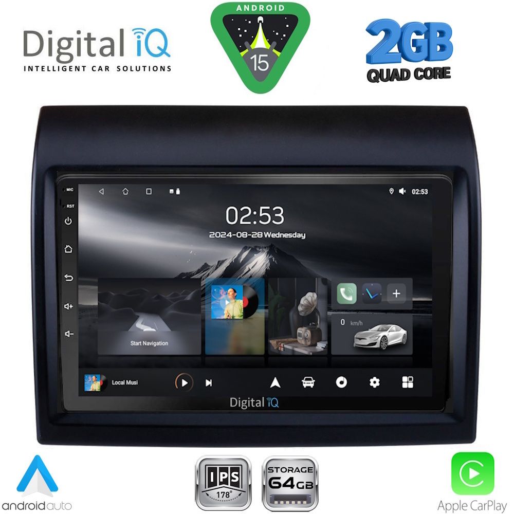 Βλησαρούλης Car Center - DIGITAL IQ RSD 1141_CPA (9inc) MULTIMEDIA TABLET for FIAT DUCATO – CITROEN JUMPER – PEUGEOT BOXER mod. 2011-2021