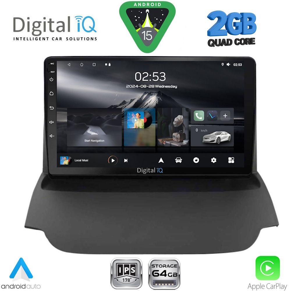 Βλησαρούλης Car Center - DIGITAL IQ RSD 1150_CPA (9inc) MULTIMEDIA TABLET for FORD ECOSPORT  mod. 2012-2018