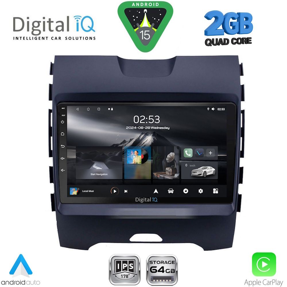 Βλησαρούλης Car Center - DIGITAL IQ RSD 1152_CPA (9inc) MULTIMEDIA TABLET for FORD EDGE  mod. 2015-2023