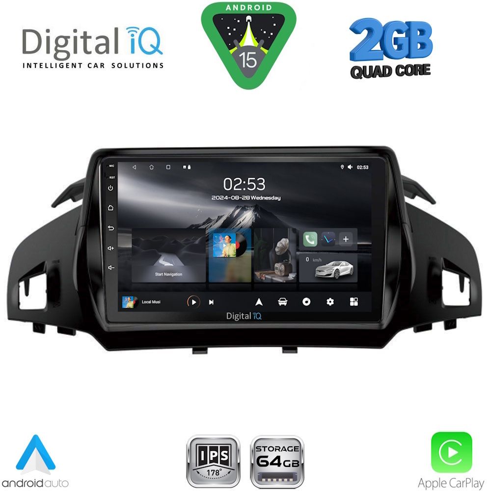 Βλησαρούλης Car Center - DIGITAL IQ RSD 1160_CPA (9inc) MULTIMEDIA TABLET for FORD KUGA mod. 2013-2019 – CMAX mod. 2011-2020