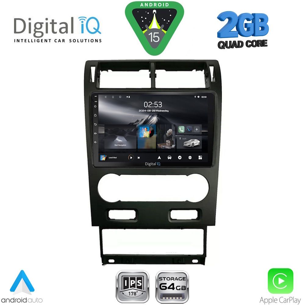 Βλησαρούλης Car Center - DIGITAL IQ RSD 1161A_CPA (9inc) MULTIMEDIA TABLET for FORD MONDEO mod. 2003-2006