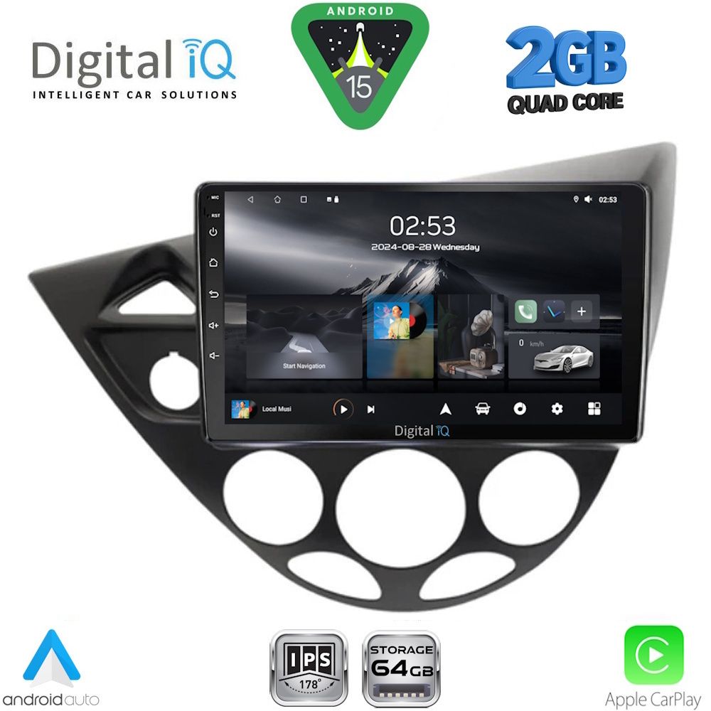 Βλησαρούλης Car Center - DIGITAL IQ RSD 1169_CPA  (9inc) MULTIMEDIA TABLET for FORD FOCUS mod. 1998-2004