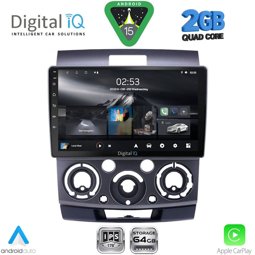 Βλησαρούλης Car Center - DIGITAL IQ RSD 1170_CPA (9inc) MULTIMEDIA TABLET for FORD RANGER | MAZDA BT50 mod. 2006-2011