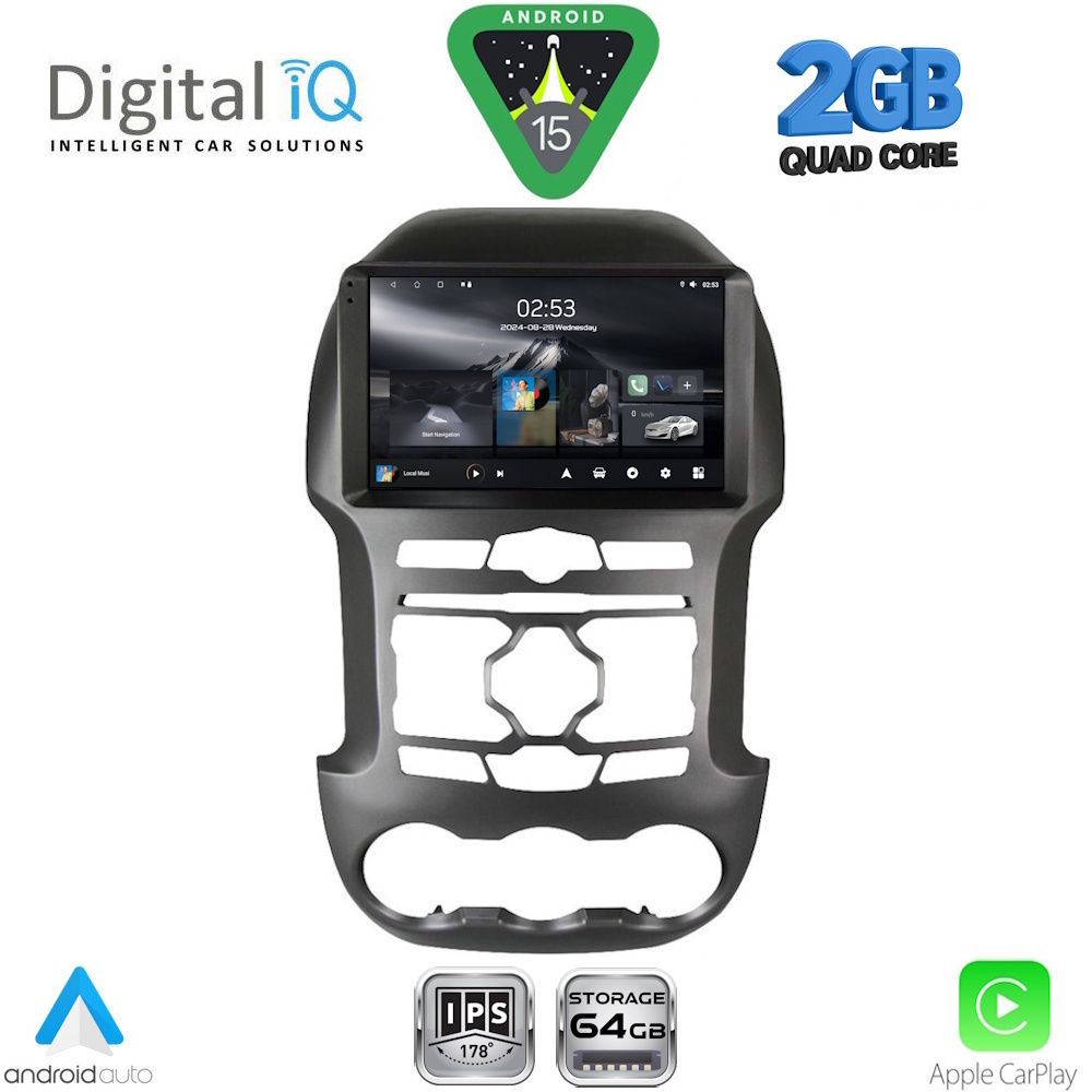 Βλησαρούλης Car Center - DIGITAL IQ RSD 1171S_CPA (9inc) MULTIMEDIA TABLET for FORD RANGER mod. 2011-2015