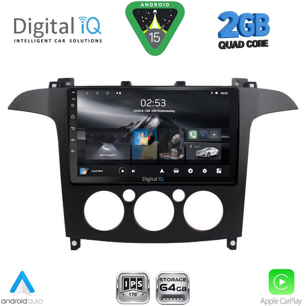Βλησαρούλης Car Center - DIGITAL IQ RSD 1175_CPA A/C (9inc) MULTIMEDIA TABLET for FORD SMAX mod. 2006-2014