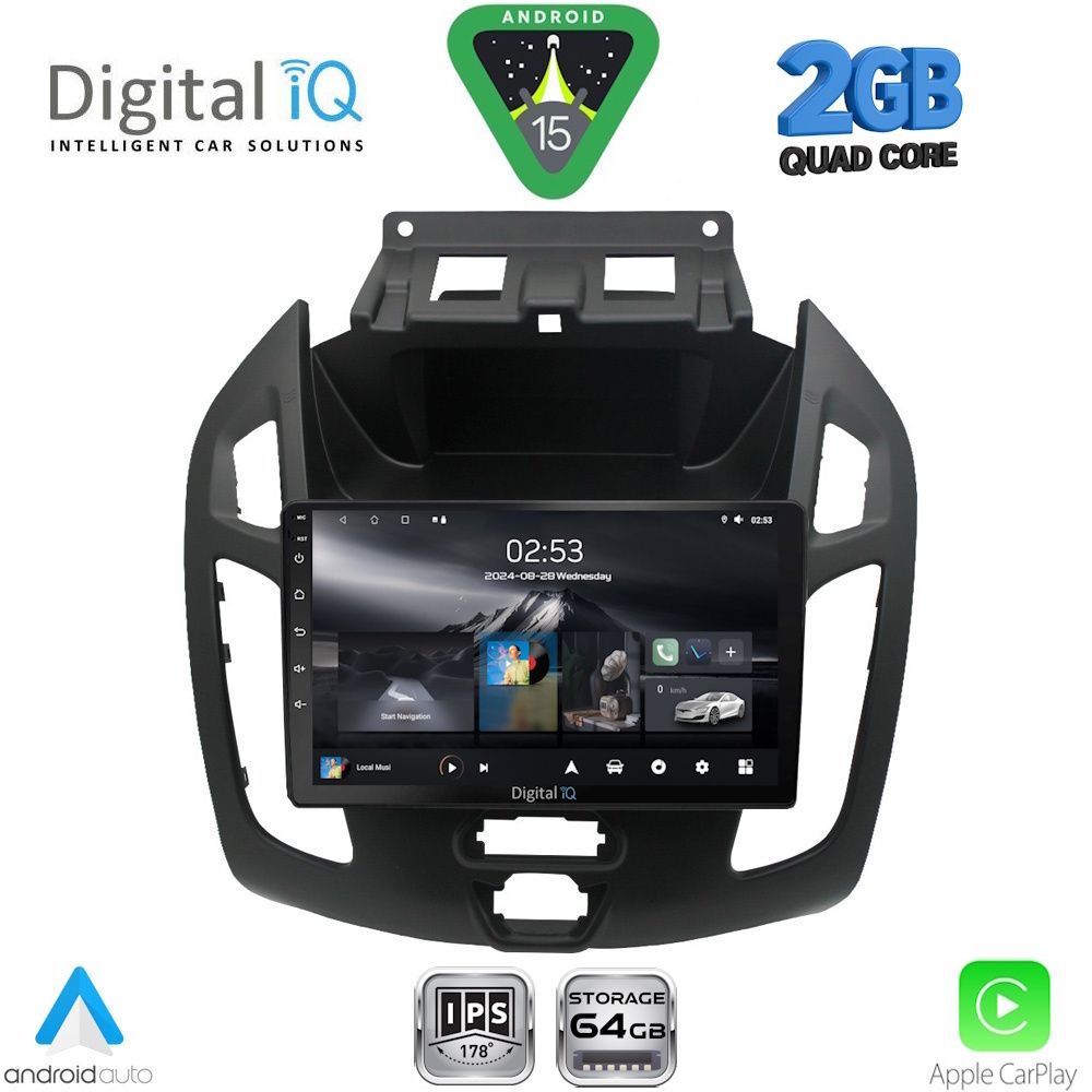 Βλησαρούλης Car Center - DIGITAL IQ RSD 1176_CPA (9inc)  MULTIMEDIA TABLET for FORD TRANSIT CONNECT mod. 2013-2018