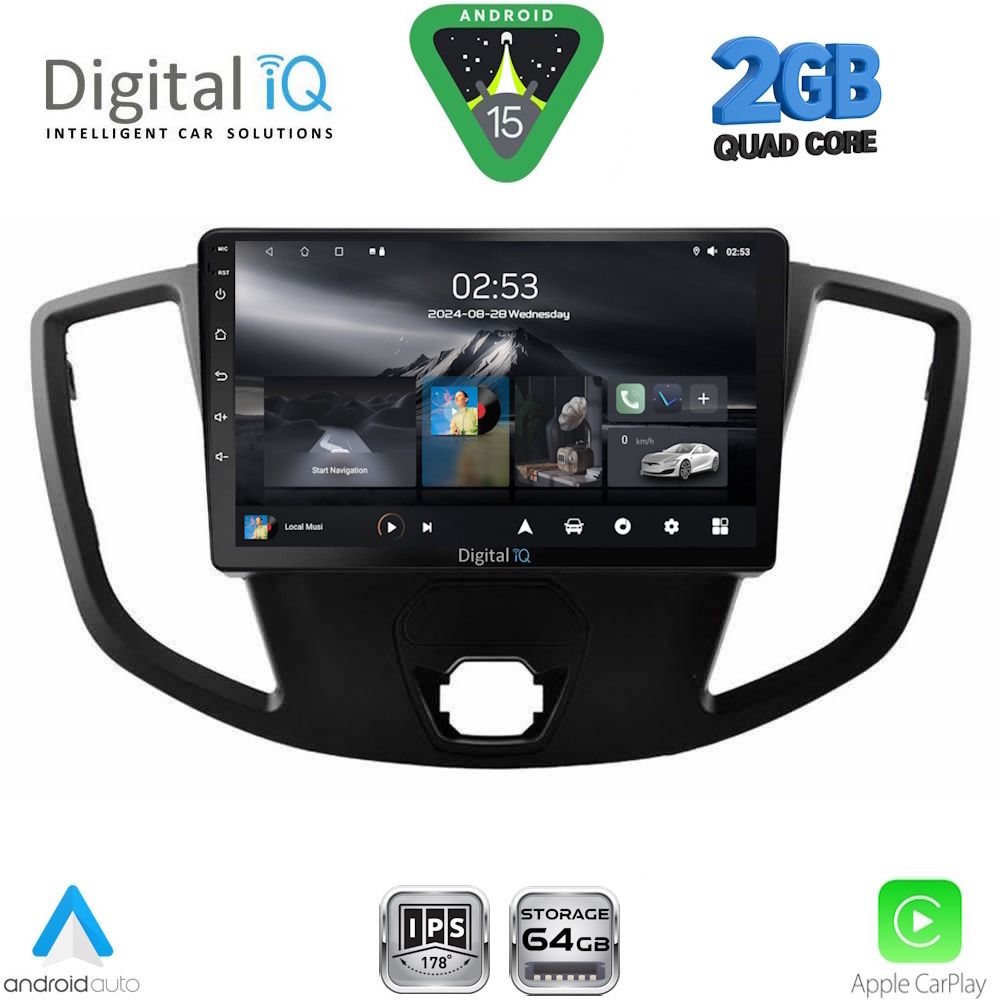 Βλησαρούλης Car Center - DIGITAL IQ RSD 1179_CPA (9inc)  MULTIMEDIA TABLET for FORD TRANSIT mod. 2014-2020