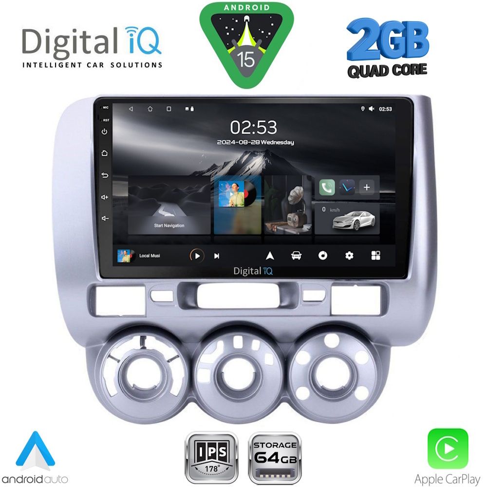 Βλησαρούλης Car Center - DIGITAL IQ RSD 1210_CPA A/C (9inc) MULTIMEDIA TABLET for HONDA JAZZ mod. 2002-2008