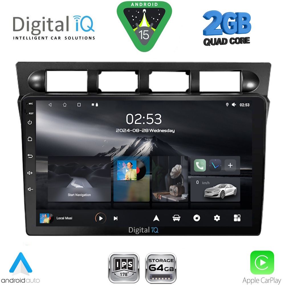 Βλησαρούλης Car Center - DIGITAL IQ RSD 1306_CPA (9inc) MULTIMEDIA TABLET for KIA PICANTO mod. 2004-2008