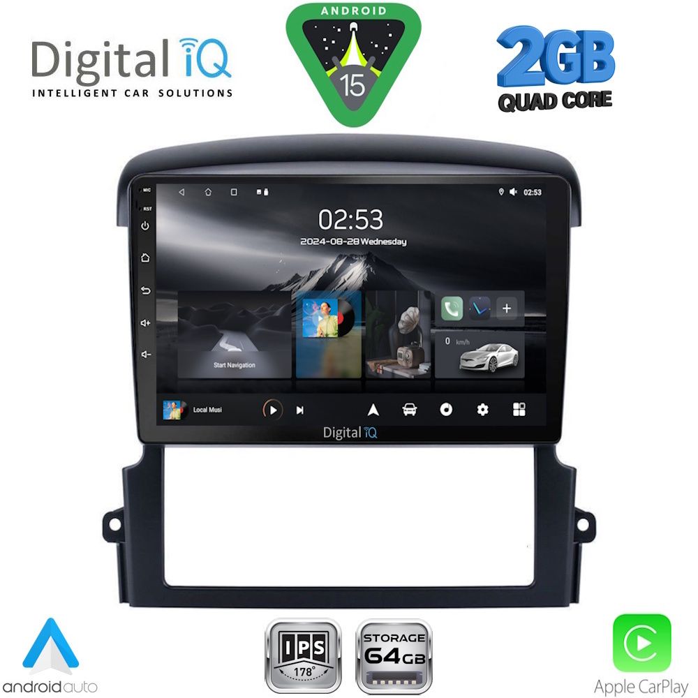 Βλησαρούλης Car Center - DIGITAL IQ RSD 1317_CPA (9inc) MUTIMEDIA MULTIMEDIA TABLET for KIA SORENTO mod. 2006-2009