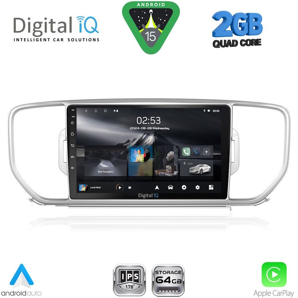 Βλησαρούλης Car Center - DIGITAL IQ RSD 1326_CPA (9inc) MULTIMEDIA TABLET for KIA SPORTAGE mod. 2015-2018
