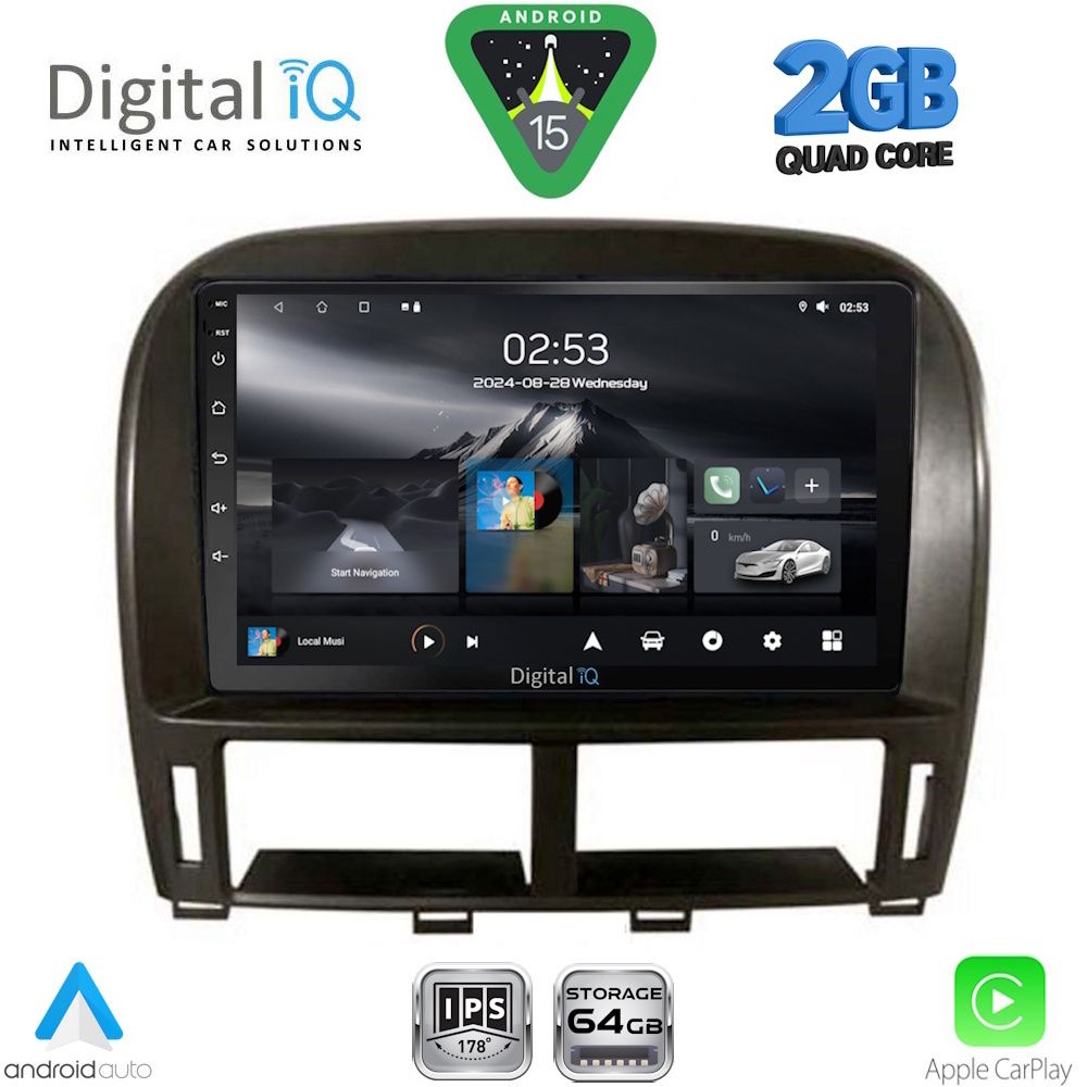 Βλησαρούλης Car Center - DIGITAL IQ RSD 1343_CPA (9inc) MULTIMEDIA TABLET for LEXUS LS 430 – XF 430 mod. 2000-2006