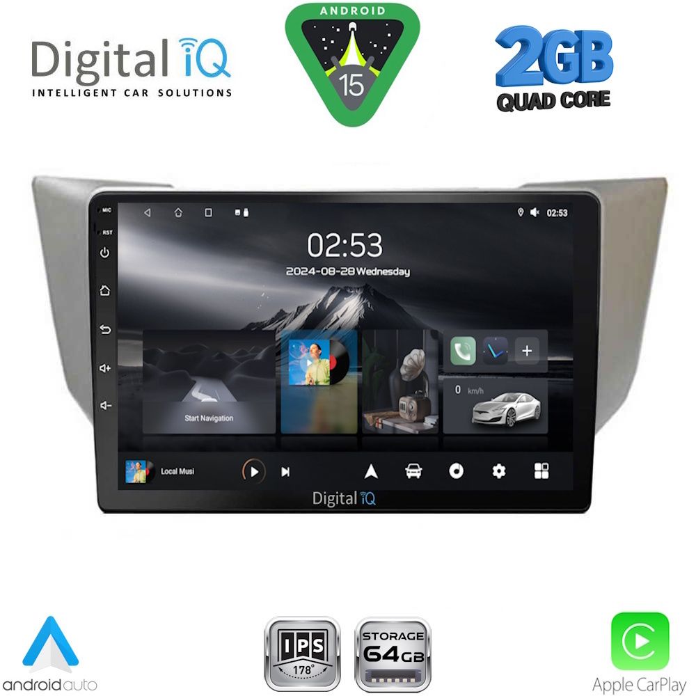 Βλησαρούλης Car Center - DIGITAL IQ RSD 1345_CPA (9inc) MULTIMEDIA TABLET for LEXUS RX 300 – 400 mod. 2003-2008
