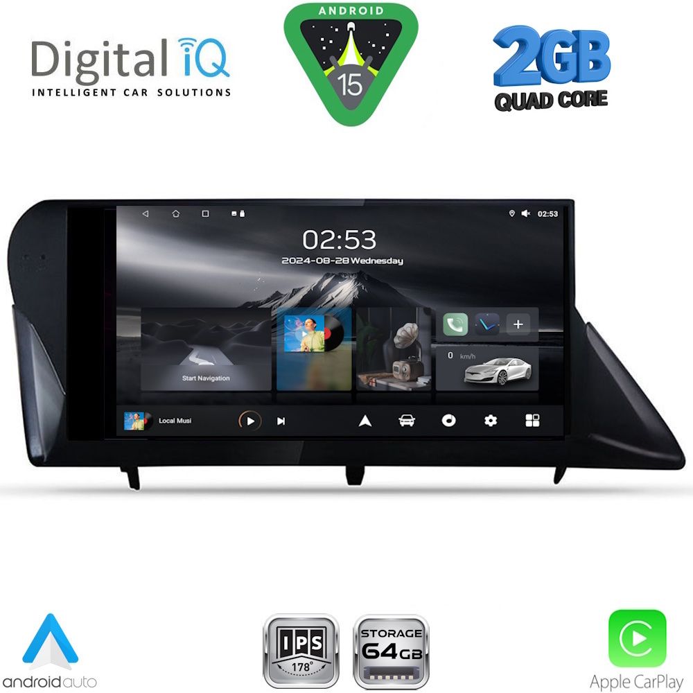 Βλησαρούλης Car Center - DIGITAL IQ RSD 1346_CPA (9inc) MULTIMEDIA TABLET for LEXUS RX mod. 2009-2014