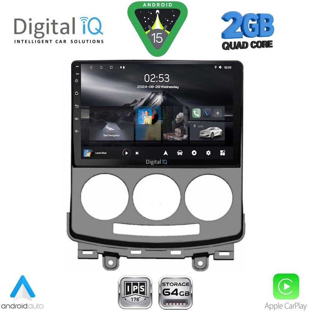 Βλησαρούλης Car Center - DIGITAL IQ RSD 1370_CPA (9inc) MULTIMEDIA TABLET for MAZDA 5  mod. 2004-2010
