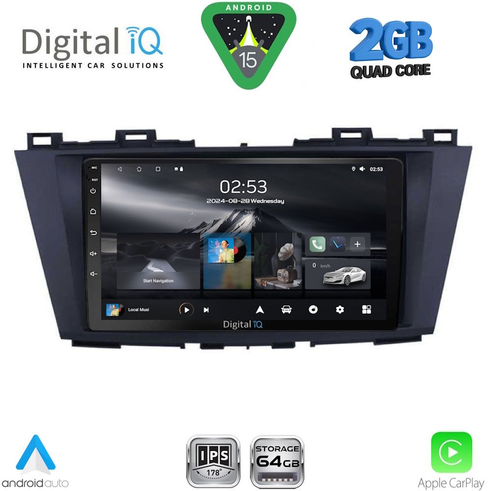 Βλησαρούλης Car Center - DIGITAL IQ RSD 1371_CPA (9inc) MULTIMEDIA TABLET for MAZDA 5 mod. 2011-2020