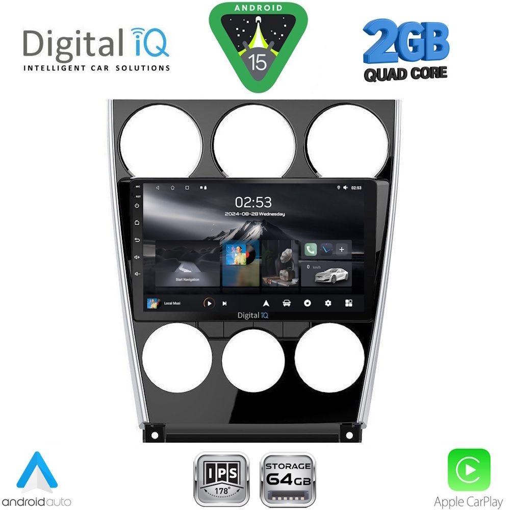 Βλησαρούλης Car Center - DIGITAL IQ RSD 1375_CPA (9inc) MULTIMEDIA TABLET for MAZDA 6 (FACELIFT) mod. 2005-2008