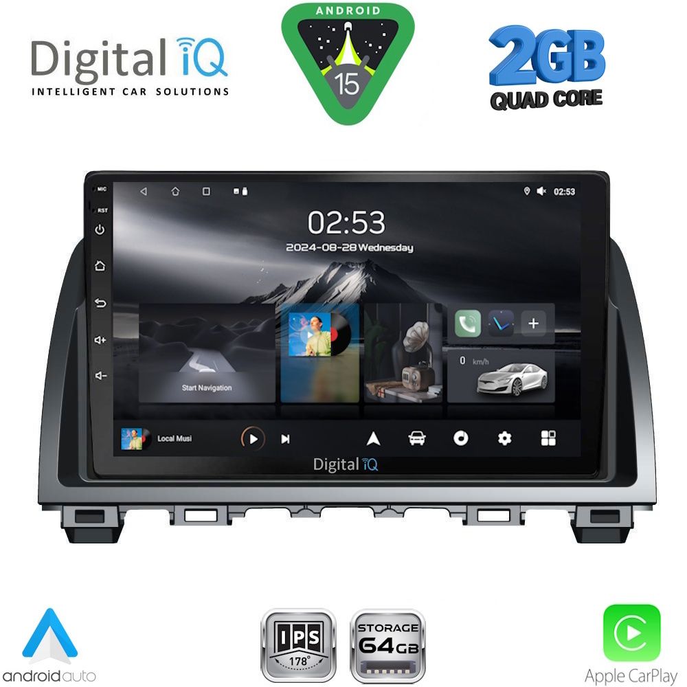 Βλησαρούλης Car Center - DIGITAL IQ RSD 1378_CPA (9inc) MULTIMEDIA TABLET for MAZDA 6 mod. 2012-2017