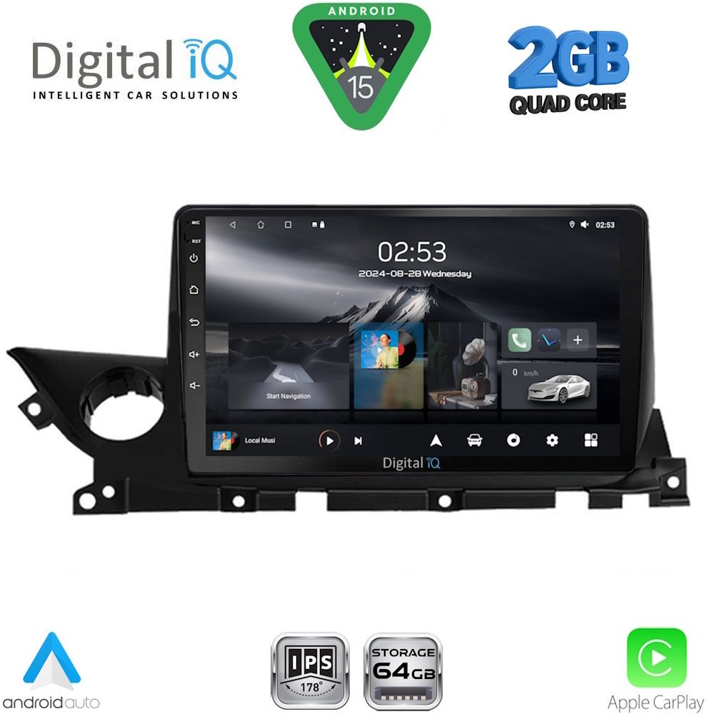 Βλησαρούλης Car Center - DIGITAL IQ RSD 1379B_CPA (9inc) MULTIMEDIA TABLET for MAZDA 6 mod. 2021-2026