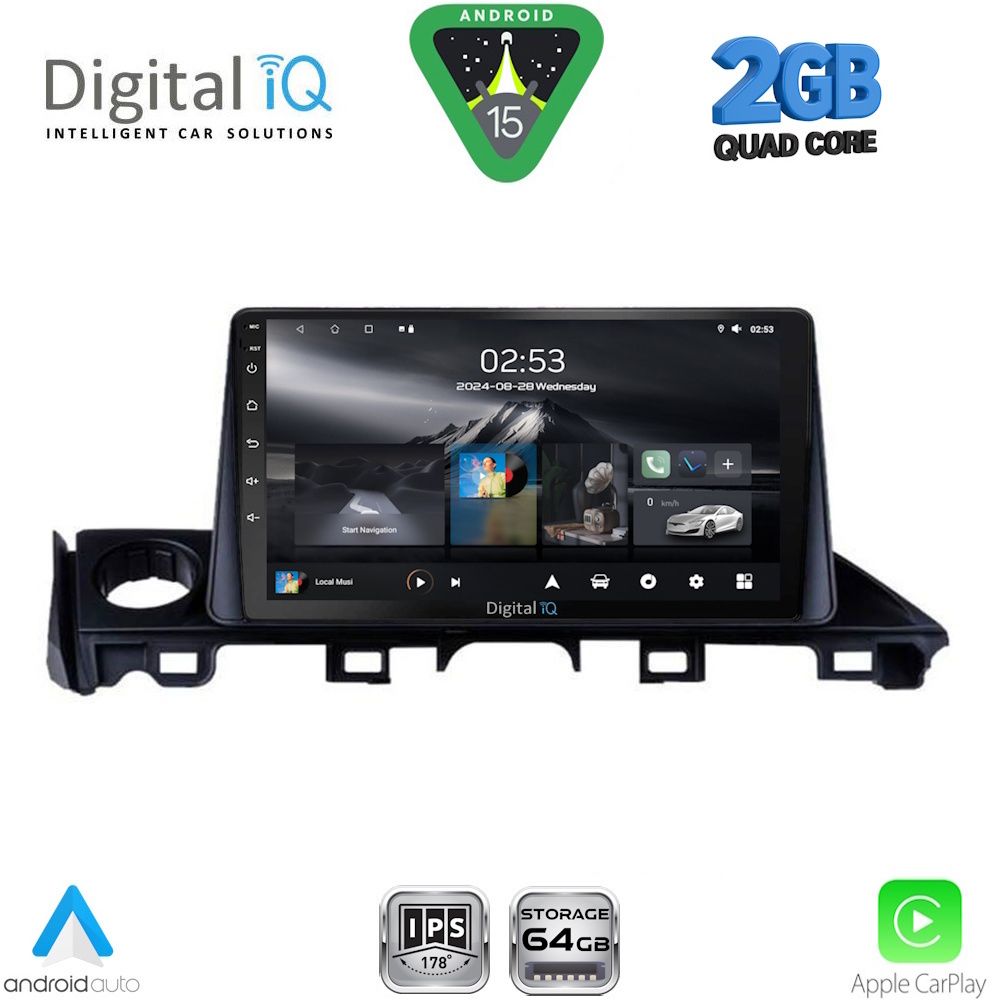 Βλησαρούλης Car Center - DIGITAL IQ RSD 1379_CPA (9inc) MULTIMEDIA TABLET for MAZDA 6 mod. 2017-2020