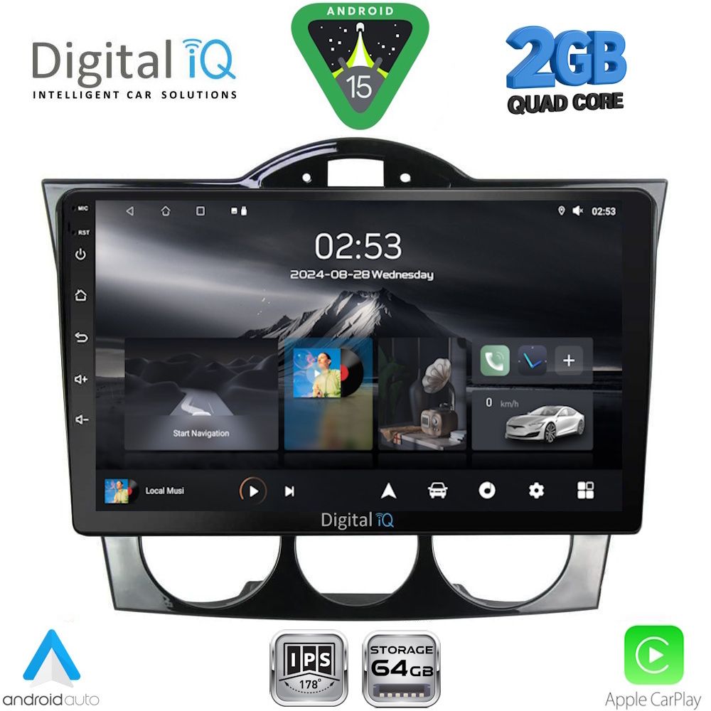 Βλησαρούλης Car Center - DIGITAL IQ RSD 1394_CPA (9inc) MULTIMEDIA TABLET for MAZDA RX8 mod. 2001-2008