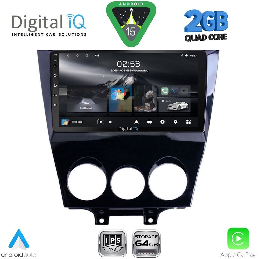 Βλησαρούλης Car Center - DIGITAL IQ RSD 1395_CPA (9inc) MULTIMEDIA TABLET for MAZDA RX8 mod. 2008-2014