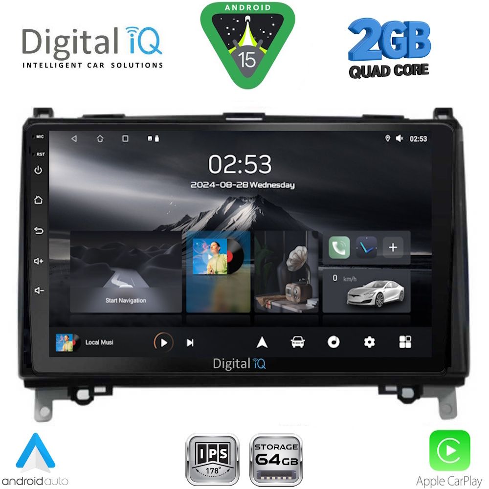 Βλησαρούλης Car Center - DIGITAL IQ RSD 1400_CPA (9inc) MULTIMEDIA TABLET for MERCEDES A – B mod. 2004-2012 - SPRINTER – VITO mod. 2007-2019