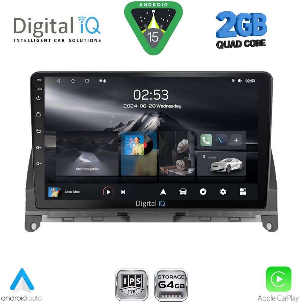 Βλησαρούλης Car Center - DIGITAL IQ RSD 1405_CPA (9inc) MULTIMEDIA TABLET for MERCEDES C (W204) mod. 2007-2011
