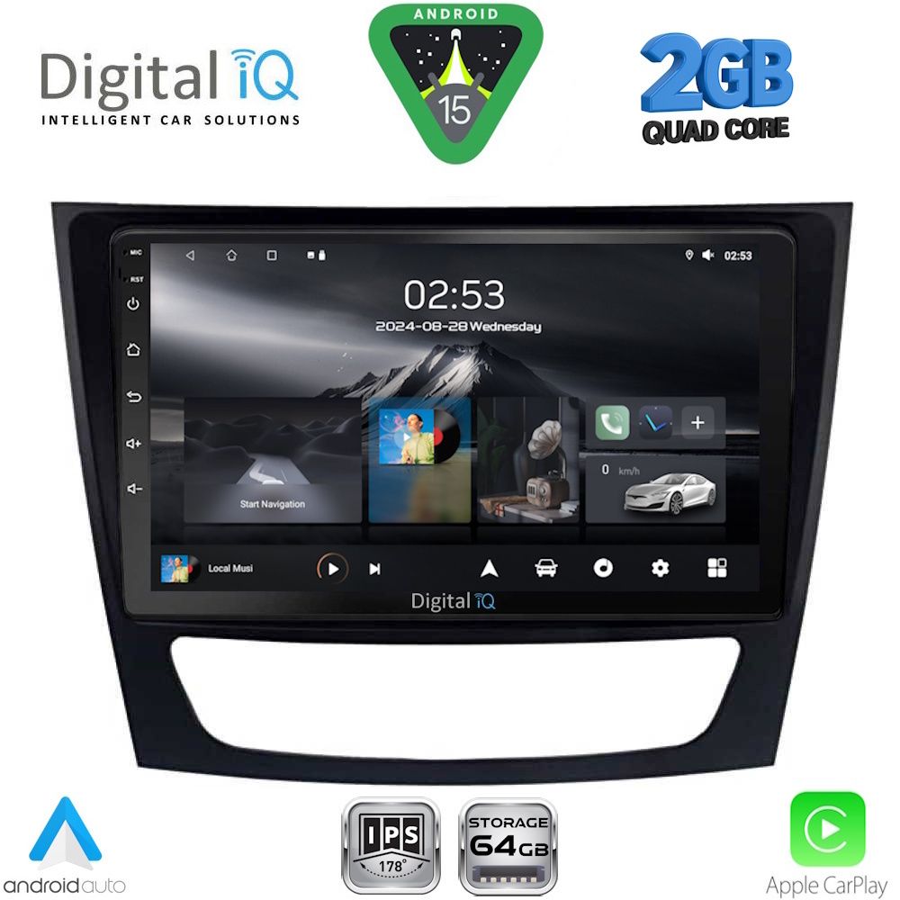 Βλησαρούλης Car Center - DIGITAL IQ RSD 1408_CPA (9inc) MULTIMEDIA TABLET for MERCEDES E (W211) – CLS (W219) mod. 2003-2009
