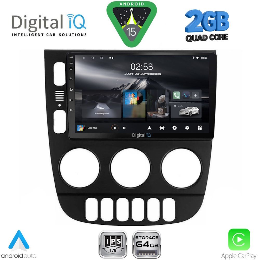 Βλησαρούλης Car Center - DIGITAL IQ RSD 1413_CPA (9inc) MULTIMEDIA TABLET for MERCEDES ML (W163) mod. 2002-2005