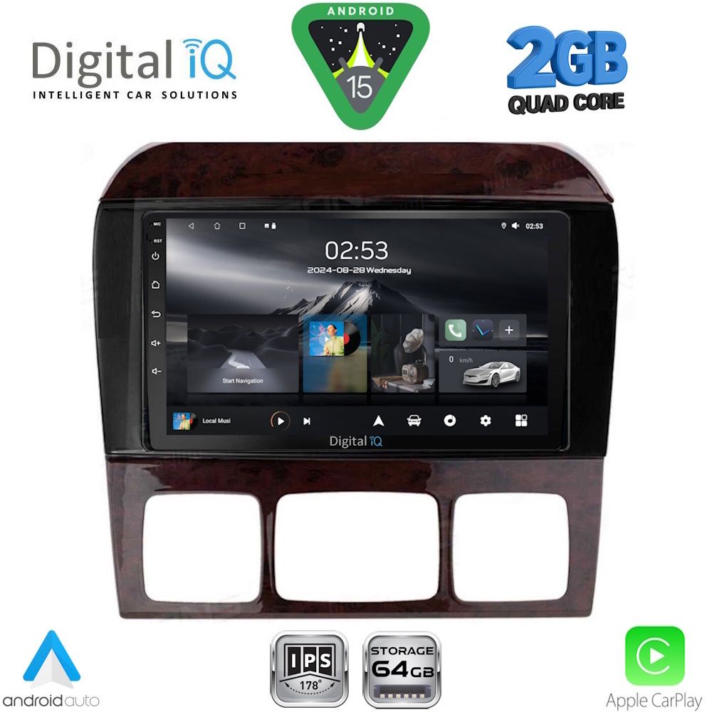 Βλησαρούλης Car Center - DIGITAL IQ RSD 1426_CPA (9inc) MULTIMEDIA TABLET for MERCEDES  S  W220  mod. 1998-2005