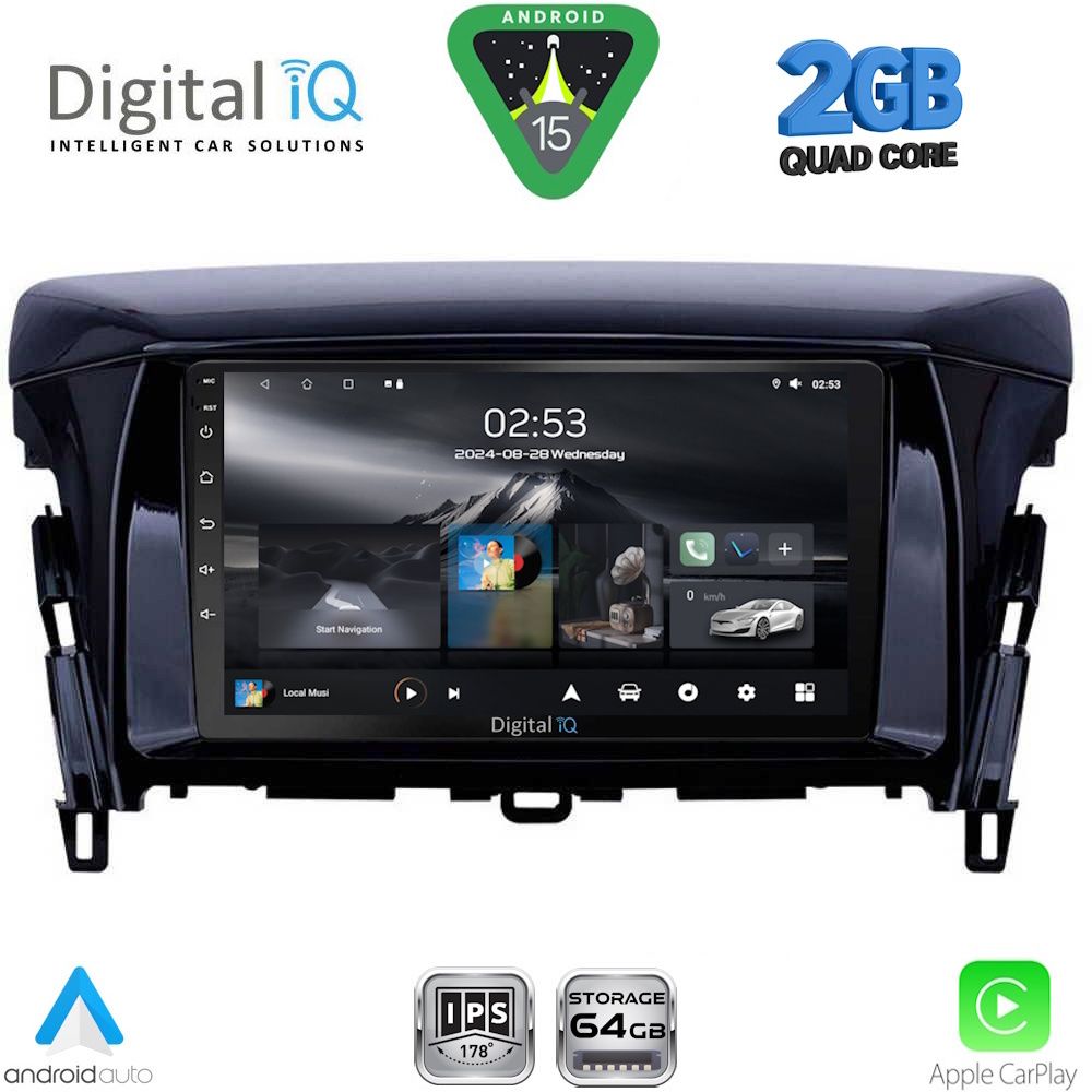 Βλησαρούλης Car Center - DIGITAL IQ RSD 1432_CPA (9inc) MULTIMEDIA TABLET for MITSUBISHI ECLIPSE CROSS mod. 2018-2026