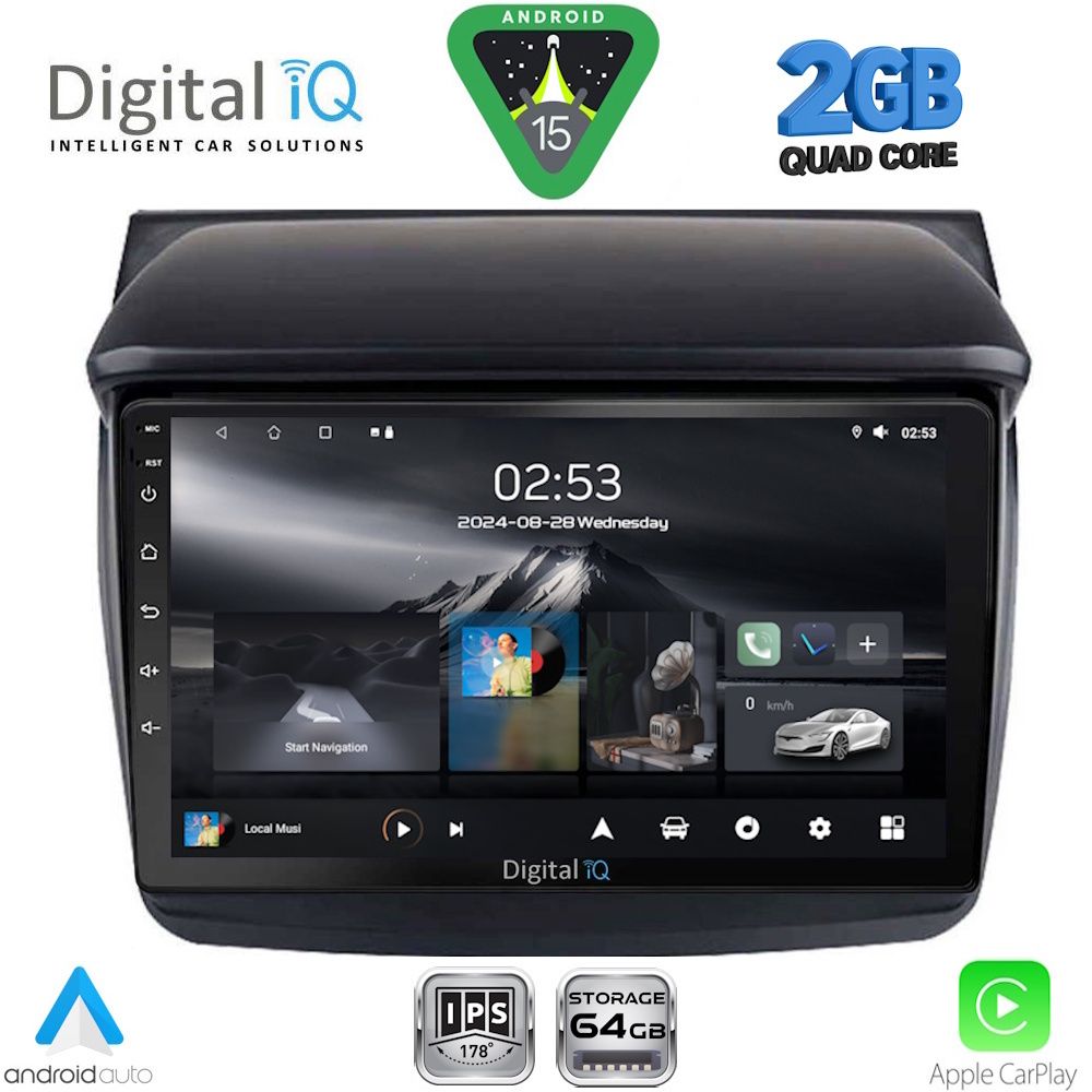 Βλησαρούλης Car Center - DIGITAL IQ RSD 1436_CPA (9inc) MULTIMEDIA TABLET for MITSUBISHI L200 mod. 2006-2015