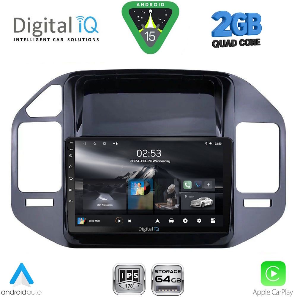 Βλησαρούλης Car Center - DIGITAL IQ RSD 1444_CPA (9inc) MULTIMEDIA TABLET for MITSUBISHI PAJERO mod. 1999-2006