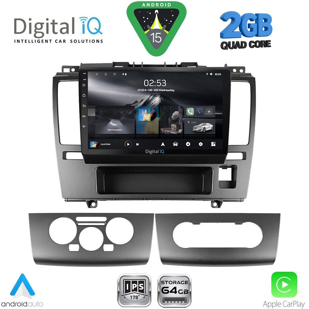 Βλησαρούλης Car Center - DIGITAL IQ RSD 1465_CPA (9inc) MULTIMEDIA TABLET for NISSAN TIDA mod. 2004-2013