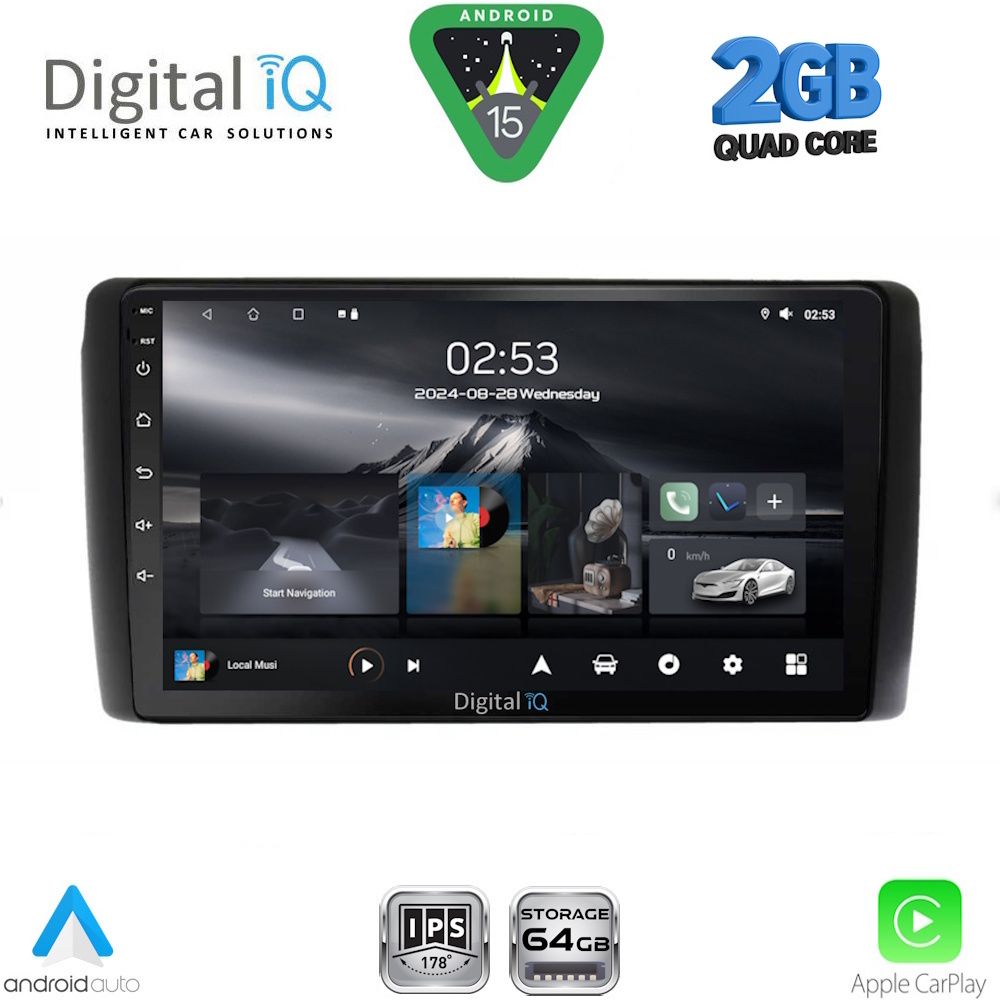 Βλησαρούλης Car Center - DIGITAL IQ RSD 1472_CPA (9inc) MULTIMEDIA TABLET for NISSAN LEAF mod. 2009-2017