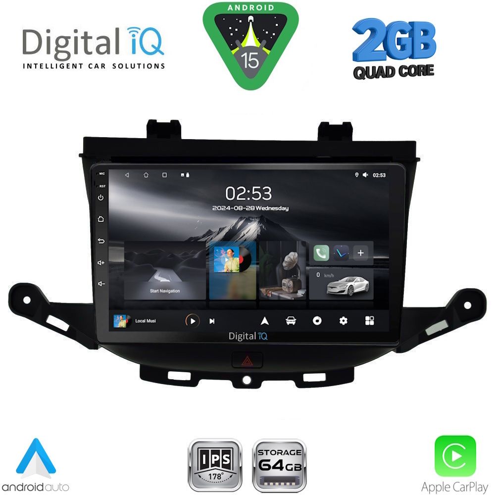 Βλησαρούλης Car Center - DIGITAL IQ RSD 1483_CPA (9inc) MULTIMEDIA TABLET for OPEL ASTRA K mod. 2015-2022