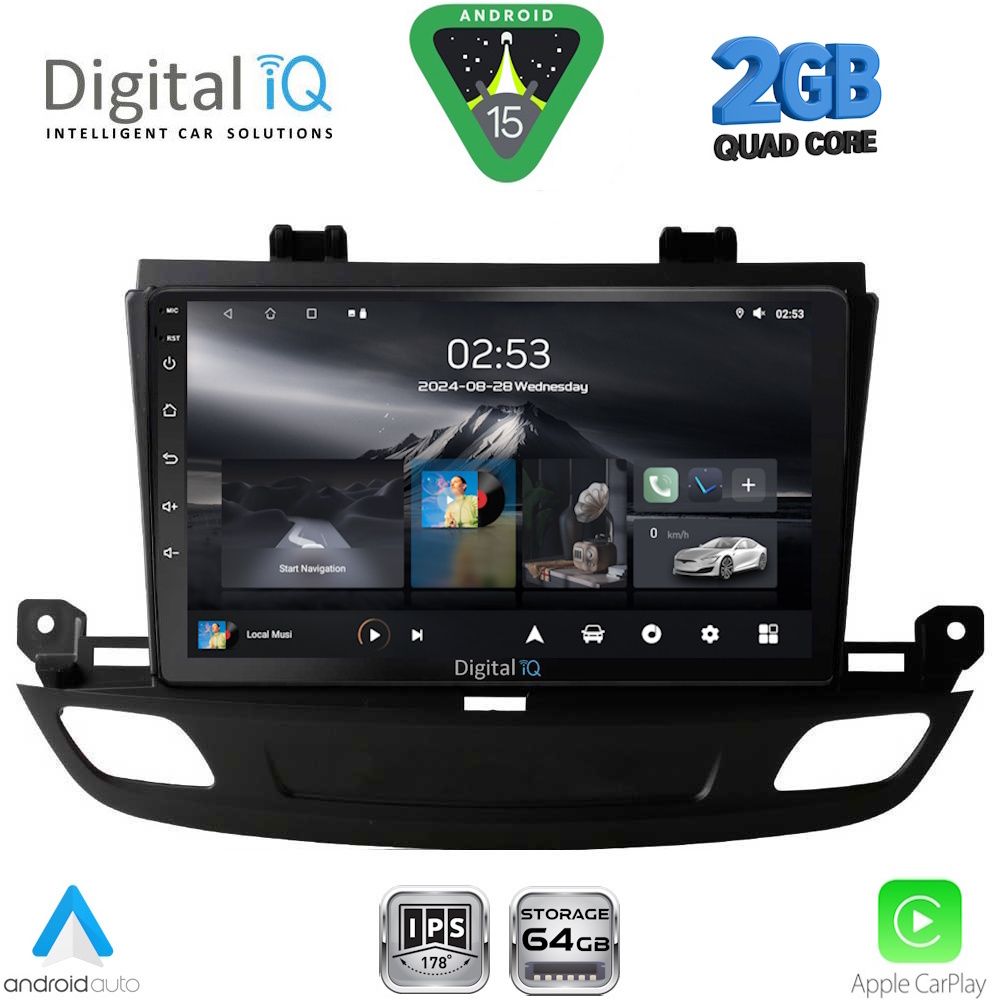 Βλησαρούλης Car Center - DIGITAL IQ RSD 1493_CPA (9inc) MULTIMEDIA TABLET for OPEL INSIGNIA mod. 2018-2024