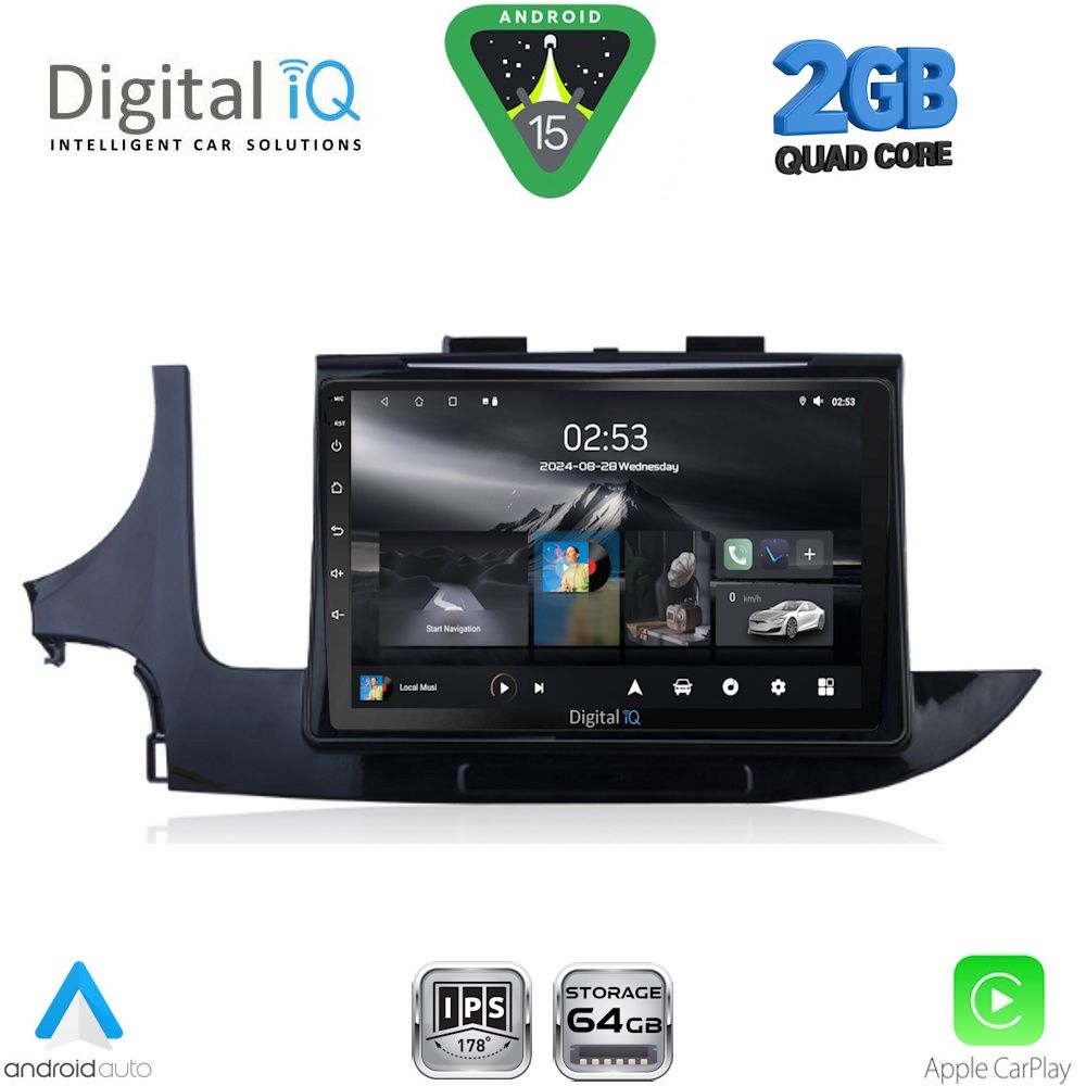 Βλησαρούλης Car Center - DIGITAL IQ RSD 1497_CPA (9inc) MULTIMEDIA TABLET for OPEL MOKKA mod. 2016-2021