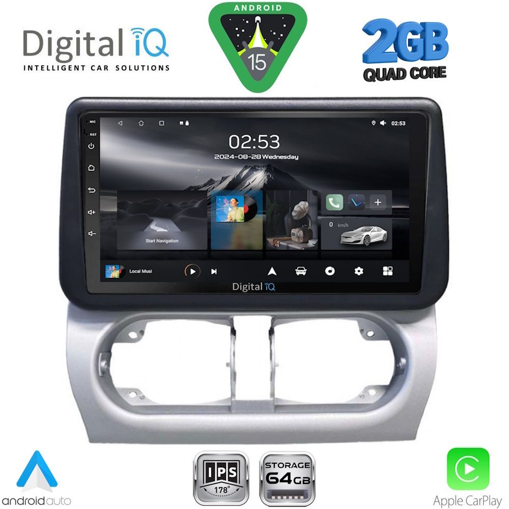 Βλησαρούλης Car Center - DIGITAL IQ RSD 1500_CPA (9inc) MULTIMEDIA TABLET for OPEL CORSA C mod 2000-2006 - TIGRA mod. 2004-2009