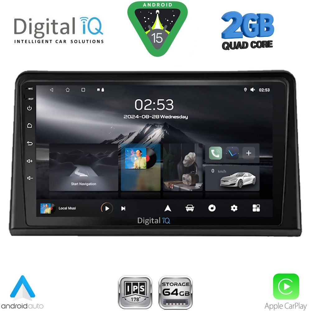 Βλησαρούλης Car Center - DIGITAL IQ RSD 1548_CPA (9inc) MULTIMEDIA TABLET for RENAULT EXPRESS mod. 2020-2026