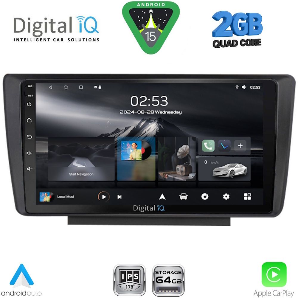 Βλησαρούλης Car Center - DIGITAL IQ RSD 1594_CPA (9inc) MULTIMEDIA TABLET for  SKODA OCTAVIA 5 mod. 2005-2012