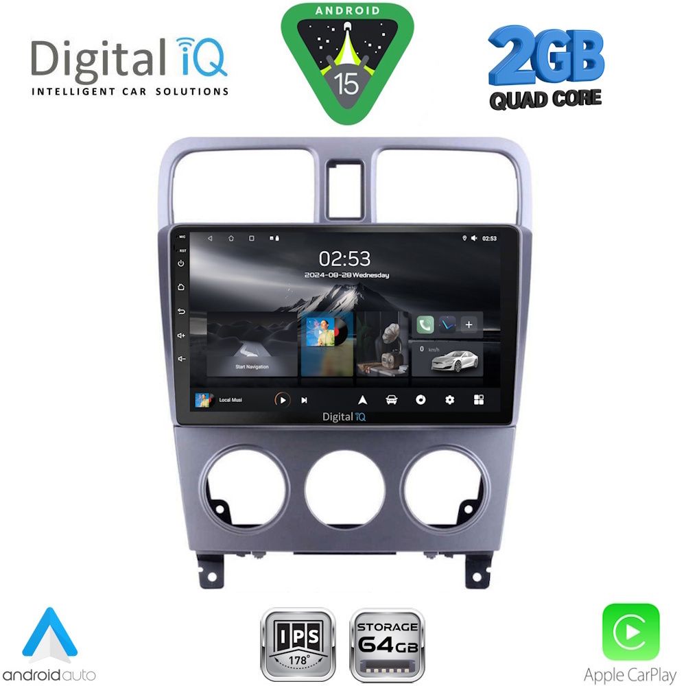 Βλησαρούλης Car Center - DIGITAL IQ RSD 1661_CPA (9inc) MULTIMEDIA TABLET for SUBARU FORESTER  mod. 2002-2008